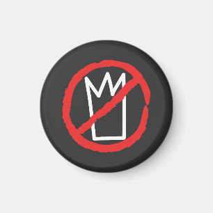 Aimant Pas de rois protestent logo de couronne