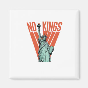 Aimant Pas de rois Statue de protestation Américaine clas