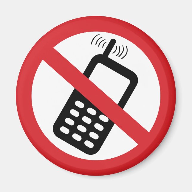 Aimant Pas de téléphones portables (Devant)
