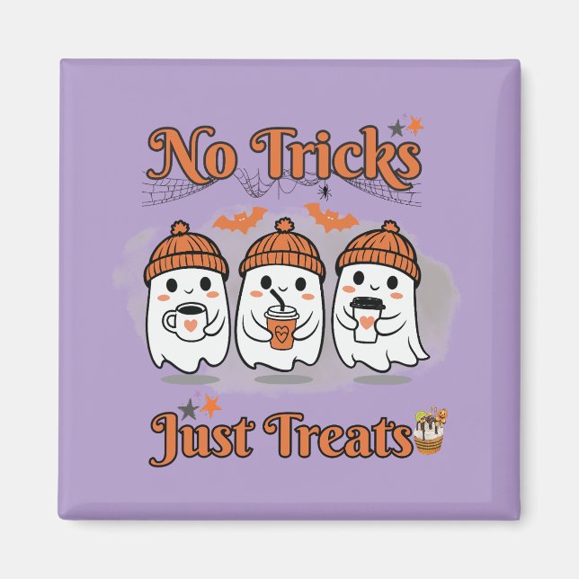 Aimant Pas De Trucs Juste Traite Halloween (Devant)