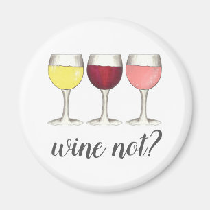 Aimant Pas de vin ? Rouge Blanc Rosé Verres Vin Louveur d
