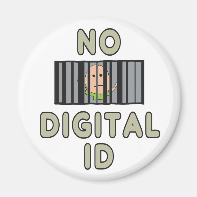 Aimant Pas d'ID numérique (Devant)