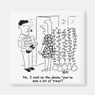 Aimant Pas gagné la loterie - a gagné les arbres à la pla