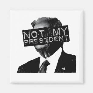 Aimant Pas mon président libéral anti-Trump