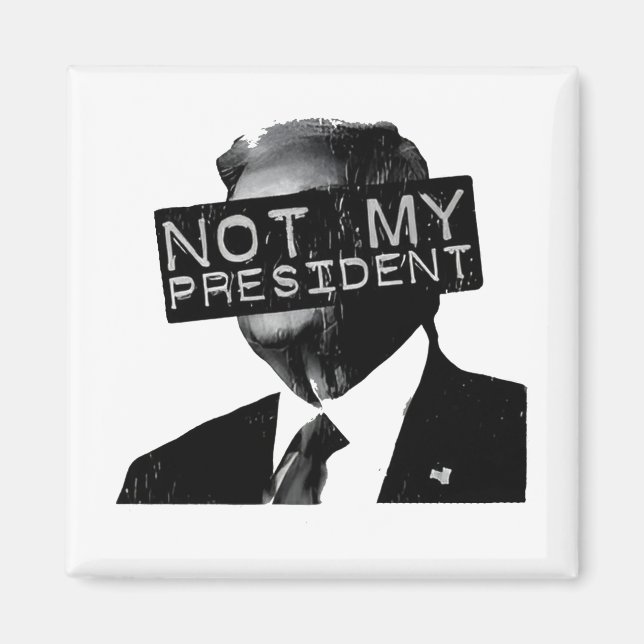 Aimant Pas mon président libéral anti-Trump (Devant)