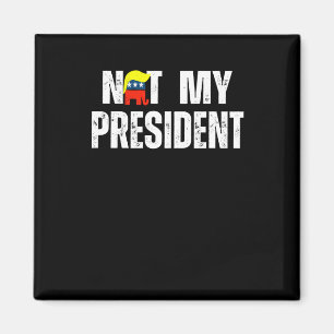 Aimant Pas mon président Trump 2025