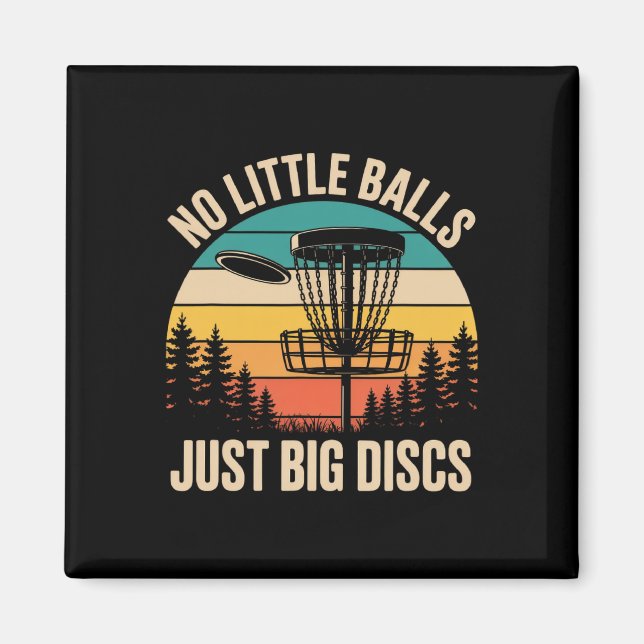 Aimant Pas petit juste gros disques drôle frisbee disc go (Devant)
