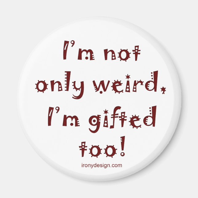 Aimant Pas seulement bizarre (Devant)