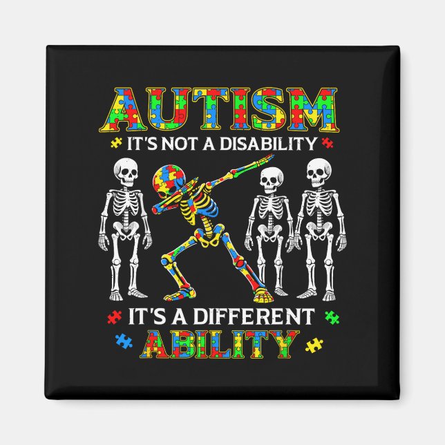 Aimant Pas un handicap, une capacité différente pour les  (Devant)