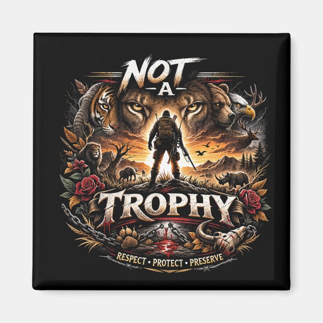Aimant Pas un Trophée (Devant)