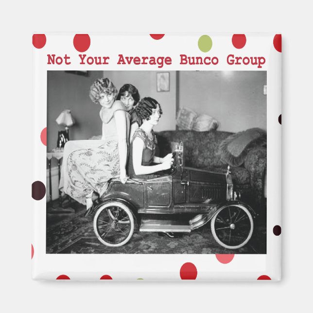 Aimant pas votre groupe de bunco moyen (Devant)