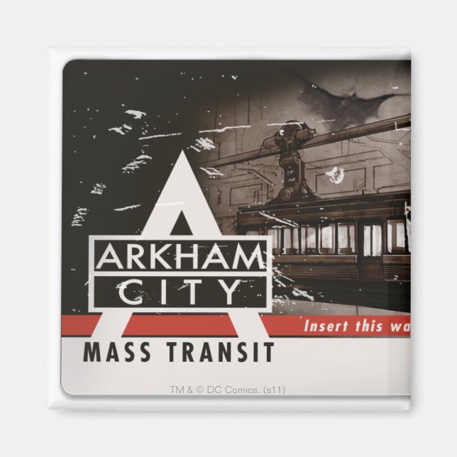 Aimant Pass de transit d'Arkham City (Devant)