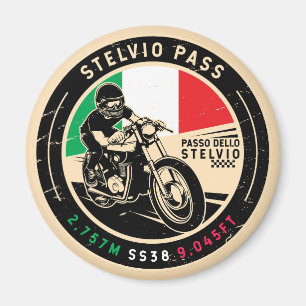 Aimant Pass Stelvio   Passo Dello Stelvio   Motorcycle