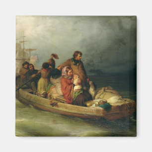 Aimant Passagers émigrés à bord, 1851