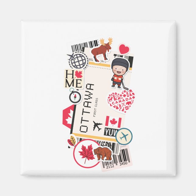 AIMANT PASSE D'EMBARQUEMENT OTTAWA CANADA (Devant)