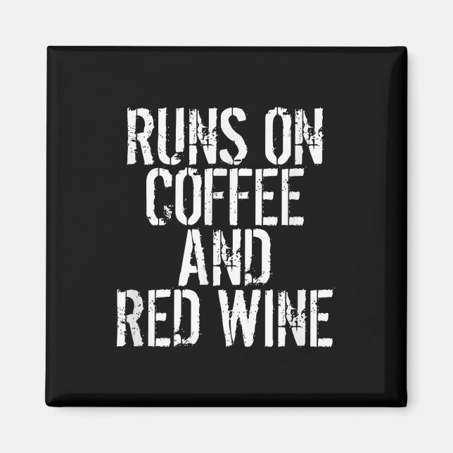 Aimant Passe Sur Le Café Et Le Vin Rouge (Devant)