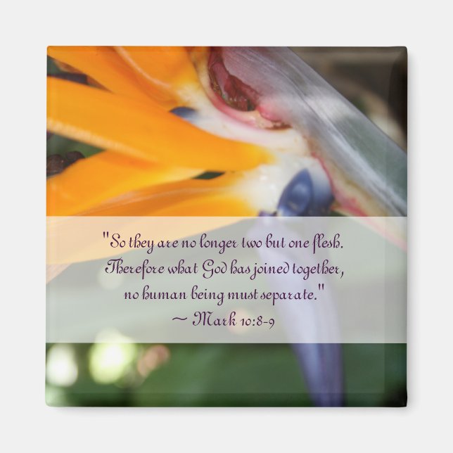 Aimant Passion au Paradis Mariage chrétien Favoriser (Devant)