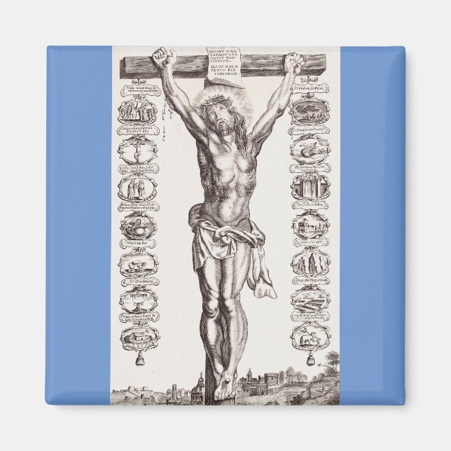 Aimant Passion de Jésus crucifixion du Christ (Devant)