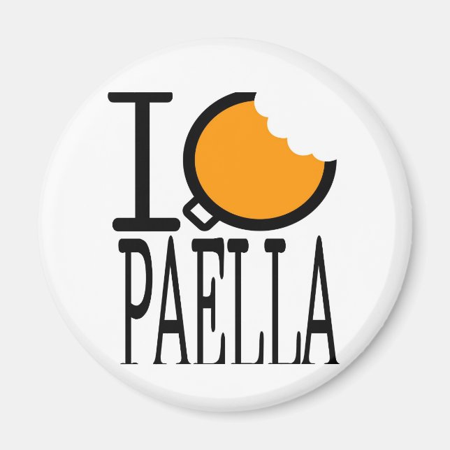 Aimant passion paella (Devant)