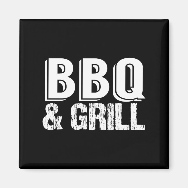 Aimant Passionné de cuisine au grill BBQ Été (Devant)