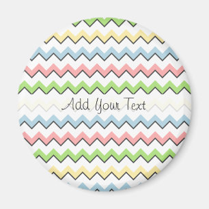 Aimant Pastel Chevron-Drop Shadow par Shirley Taylor