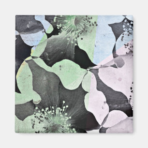 Aimant Pastel couleur fleur romantique nature art motif