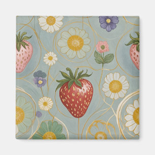 Aimant Pastel Floral & Berry Délice