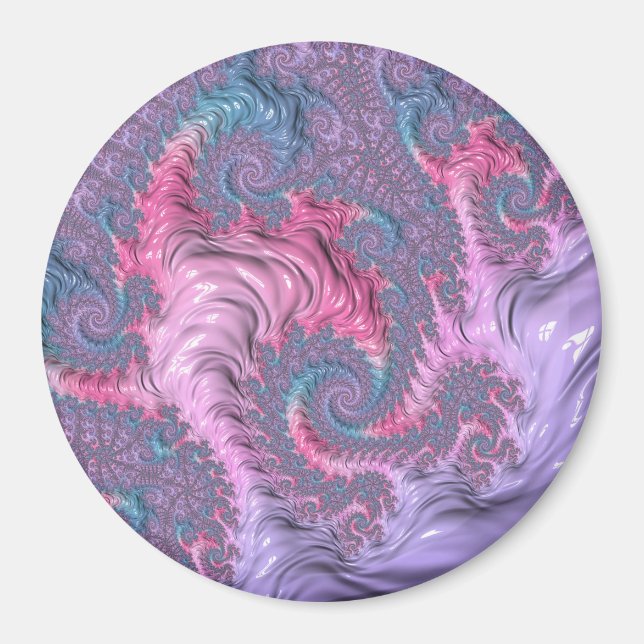Aimant Pastel Fractal (Devant)