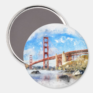 Aimant Pastel Golden Gate Bridge à San Francisco