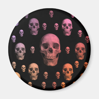 Aimant Pastel goth Roulement éffrayant Halloween crânes