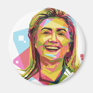 Aimant pastel Hillary Clinton