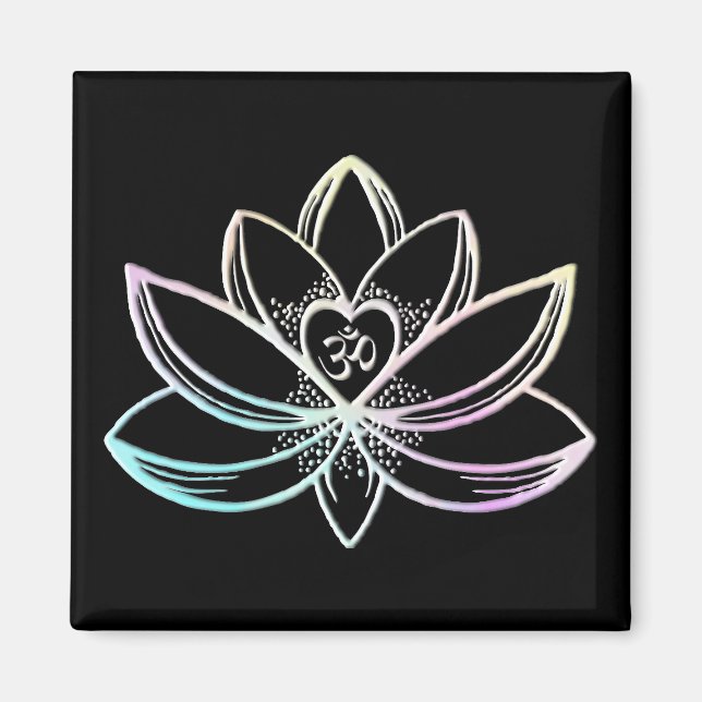 Aimant Pastel Lotus  (Devant)