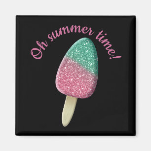 Aimant pastel pailleté -