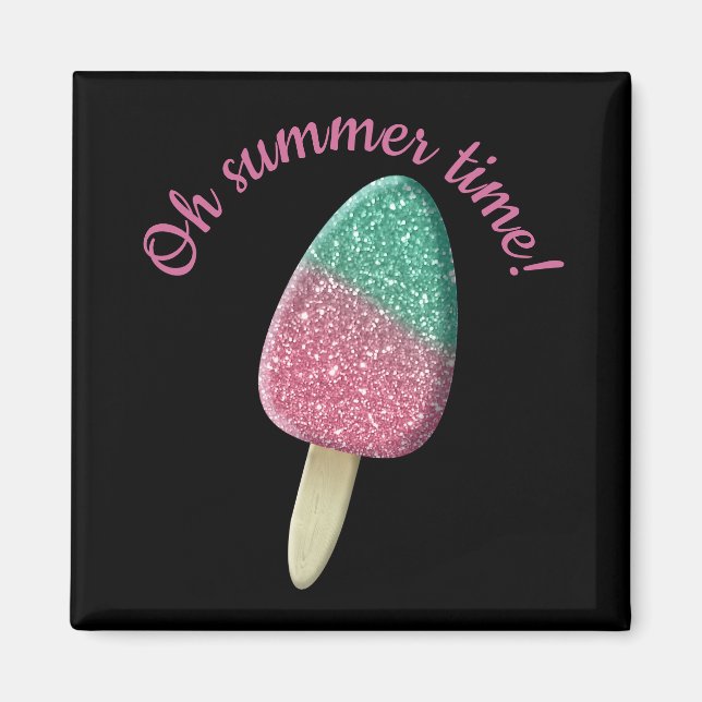Aimant pastel pailleté - (Devant)