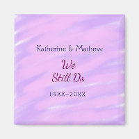 Pastel rose violet Vow renouvellement anniversaire