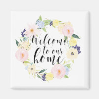 Pastel Spring Floral Wreath Bienvenue Dans Notre M