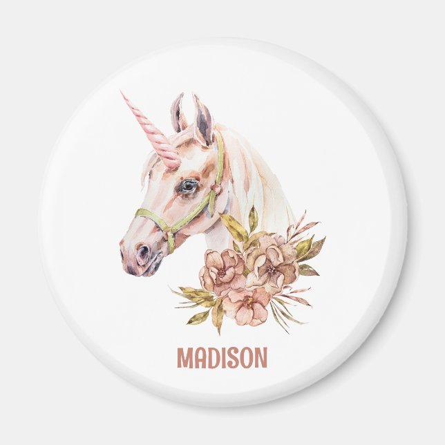 Aimant Pastel Tones Unicorn  (Devant)