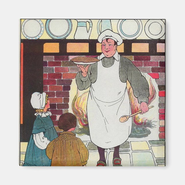Aimant Pat-a-cake, pat-a-cake, l'homme de Baker (Devant)