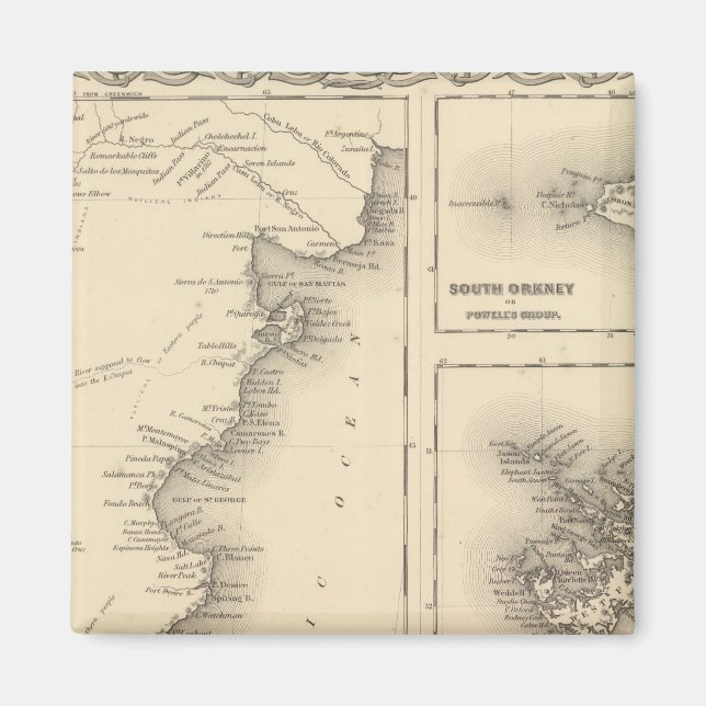 Aimant Patagonia South Orkney ou Powell's Group (Devant)