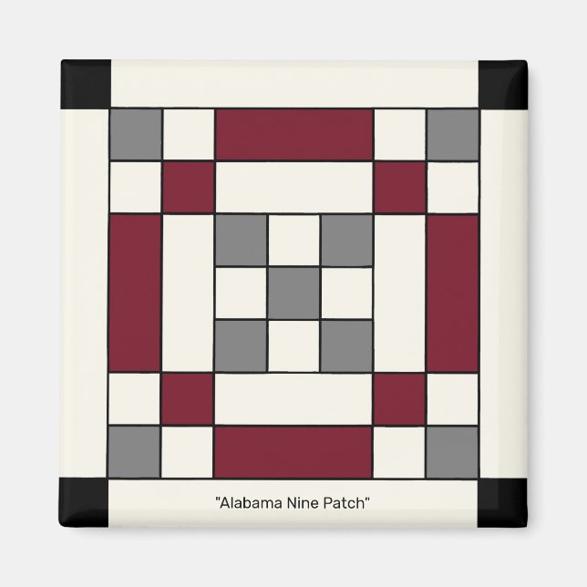 Aimant Patch Neuf Alabama (Devant)