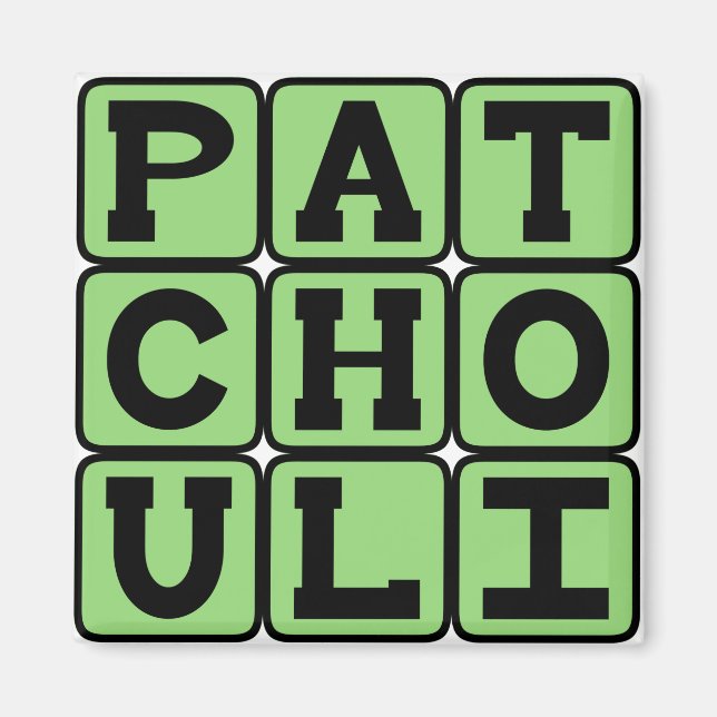 Aimant Patchouli, Huile Hippie (Devant)