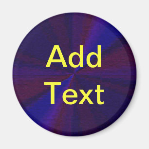 Aimant Patchwork circulaire de dégradé bleu à pourpre