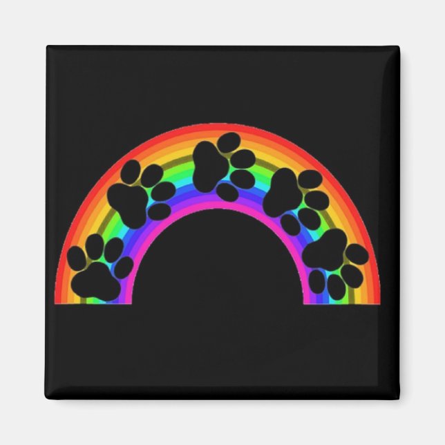 Aimant Pâtes D'Aimant Sur Un Arc-En-Ciel (Devant)
