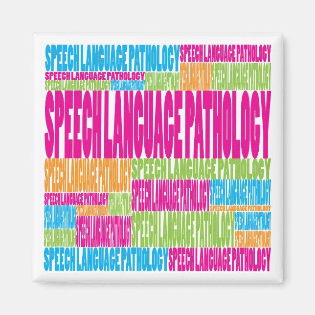 Aimant Pathologie du langage vocal coloré (Devant)