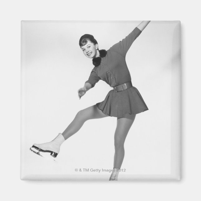 Aimant Patinage artistique féminin (Devant)