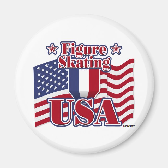 Aimant Patinage artistique USA (Devant)