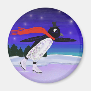 Aimant Patinage Penguin