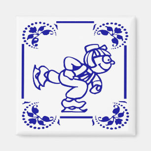 Aimant Patinage sur glace pour garçon néerlandais