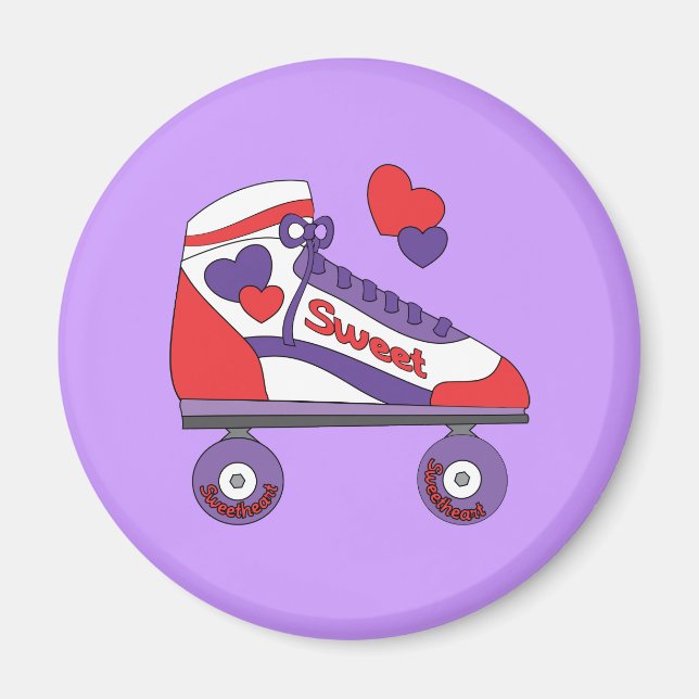 Aimant Patinage sur le coeur (Devant)