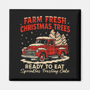 Aimant Pâtisserie de Noël Debbie fraîche de la ferme rétr